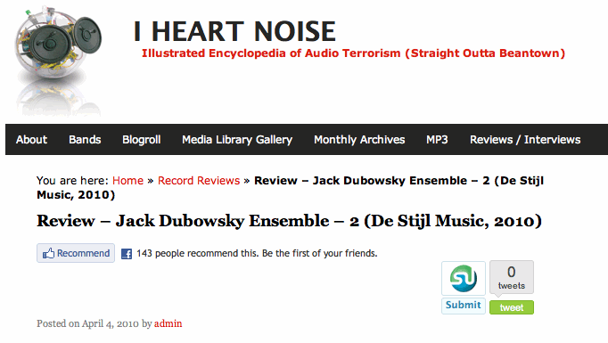 Jack Curtis Dubowsky Ensemble Review