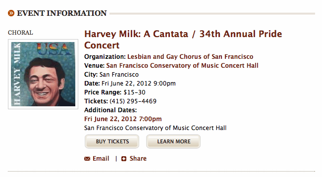 Harvey Milk Cantata