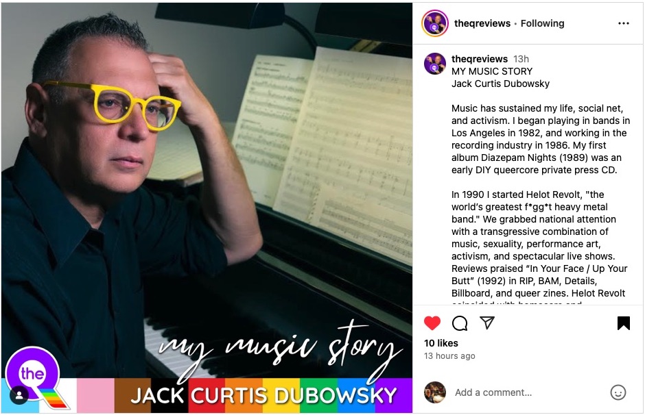 Dubowsky My Music Story Q Reviews Instagram